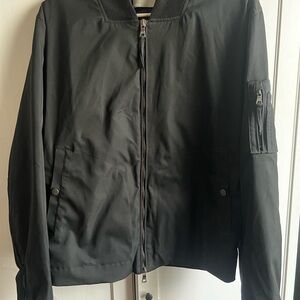 Vince Men's Black Bomber Jacket